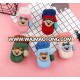 cute kids one finger glove child mittens with long rope